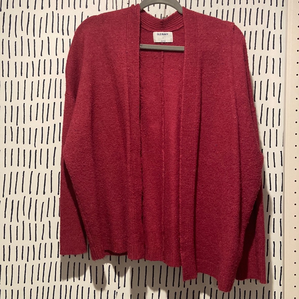 Old Navy Magenta Open Cardigan